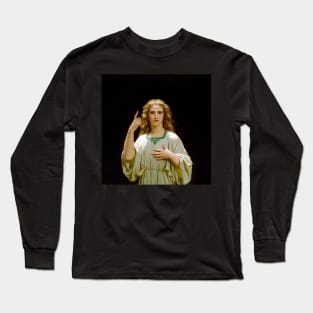 Pensez À Dieu by Hugues Merle Long Sleeve T-Shirt